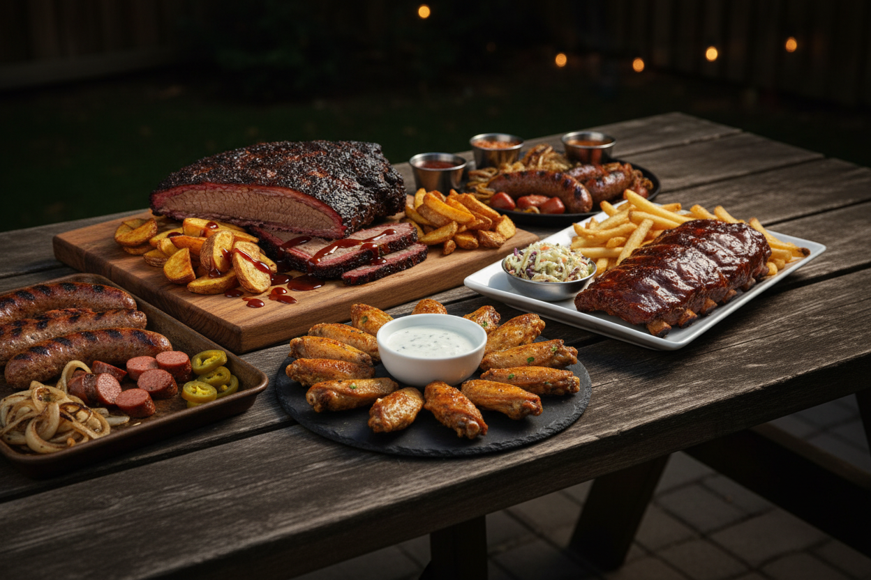 Tailgate BBQ Spread